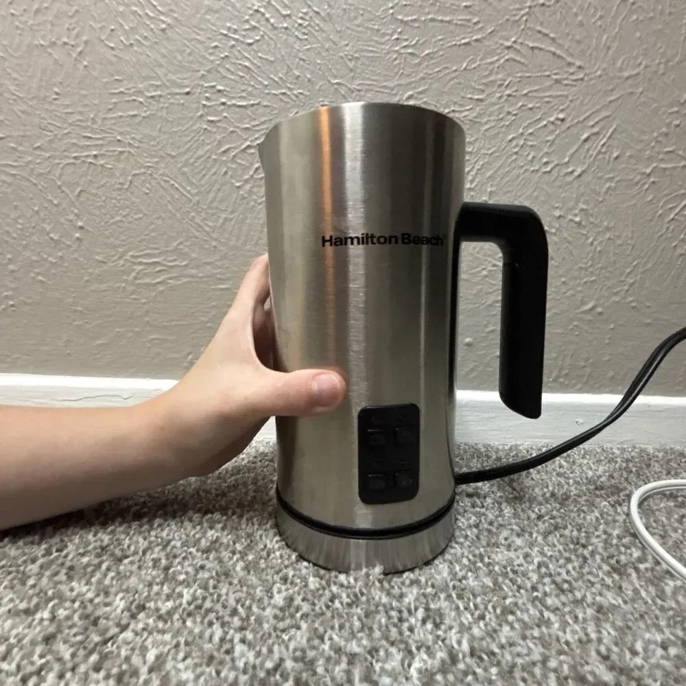 Hamilton Beach Milk Frother and Warmer Stainless Steel 43565C NIB Electric